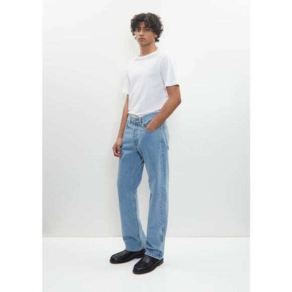 Dries Van Noten Mens Panthero Pants Jeans in Light Blue 33 - Picture 2 of 4